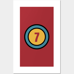 The Number 7 - seven - seventh Posters and Art